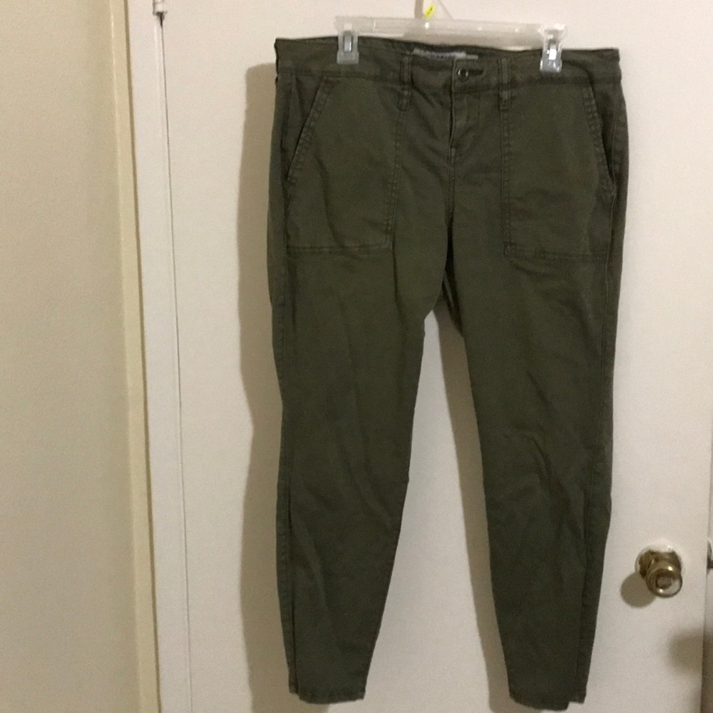 Torrid Olive green Cargo skinny ankle pants